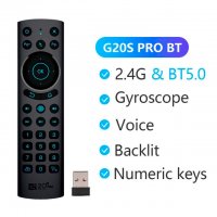 Гласово дистанционно управление G20s PRO Bluetooth микрофон, Жироскоп c подсветка, снимка 2 - Дистанционни - 35858441