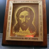 Светеща икона Исус Христос, снимка 2 - Икони - 42551366