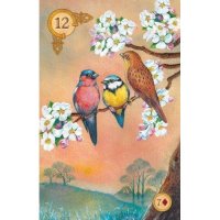 карти оракул  USG CELTIC LENORMAND  нови  Тази колода от 45 карти, с цветни произведения на изкуство, снимка 4 - Карти за игра - 35862013