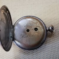 сребърен джобен часовник, снимка 8 - Антикварни и старинни предмети - 41711467