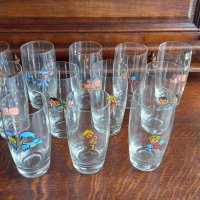Ретро детски чаши от калиево стъкло , снимка 1 - Чаши - 36020912