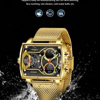 FOXBOX кварцов часовниk модел 2023, водоустоичив, уникален дизайн с 3 дисплея и др. , снимка 5 - Мъжки - 40438690