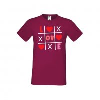 Мъжка тениска Свети Валентин Tic Tac Toe Love 1, снимка 5 - Тениски - 35716069