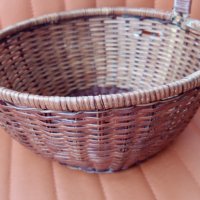 Плетена кошница, кръгла, снимка 4 - Други - 41911735