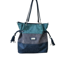 Дамска луксозна чанта тип торба в пастелни цветове 30х34см, снимка 4 - Чанти - 44749698