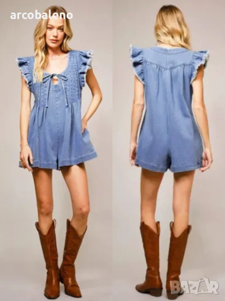 Дамски дънков гащеризон , снимка 1