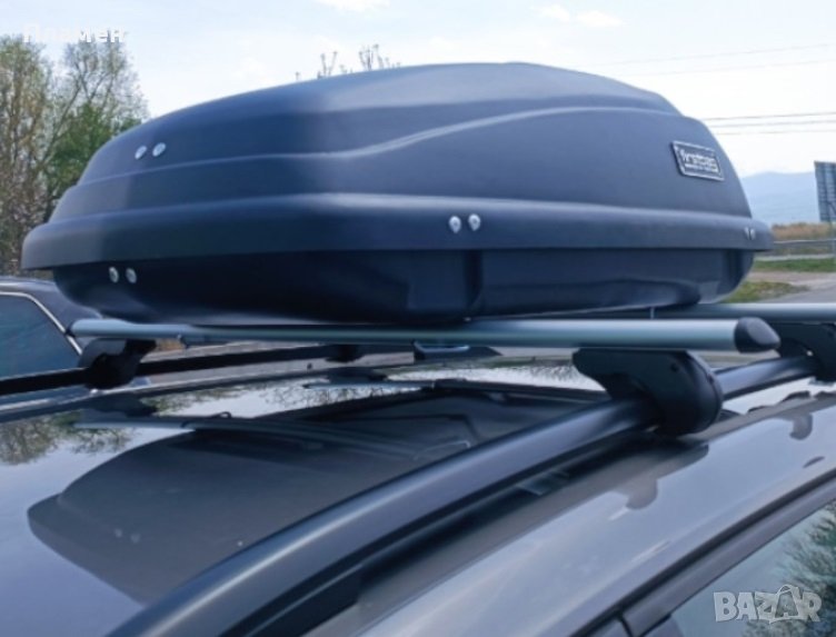 Автобокс, багажна кутия багажник за таван FIRSTBAG 250 л. Черен  115 х 75 х 43 см., снимка 1