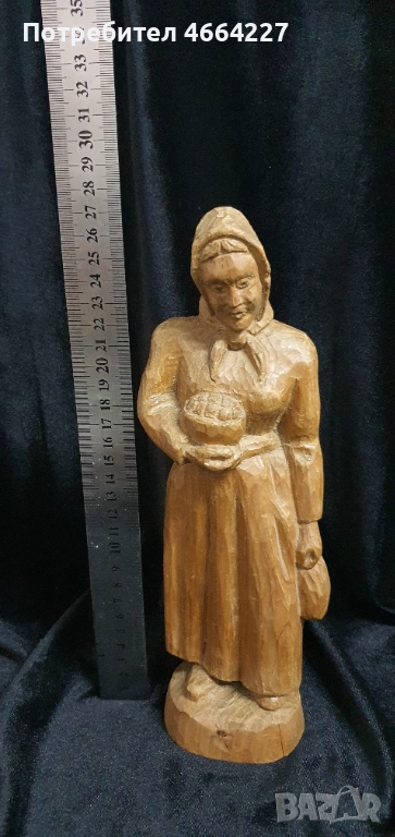 Дървена статуетка , снимка 1