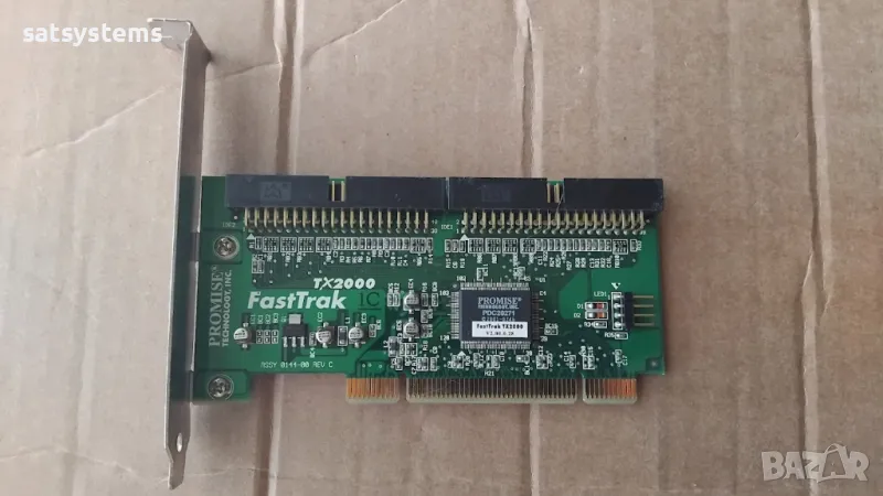 Promise Fastrak TX2000 PCI 2 Channel Ultra ATA133 RAID Controller Card, снимка 1