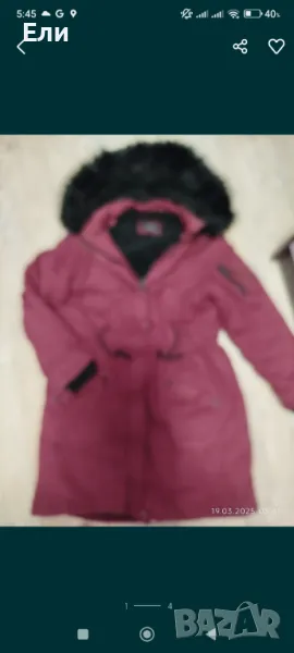 Дамска Зимна парка / Дълго Зимно яке с пух, снимка 1