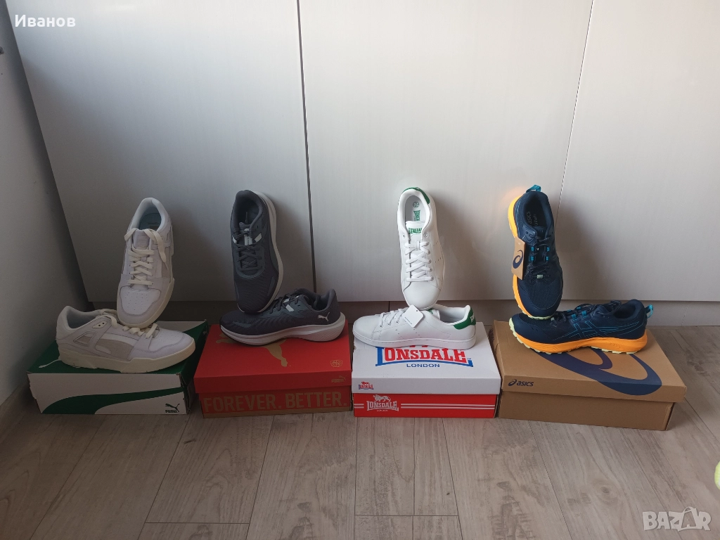 Продавам Puma, ASICS и Lonsdale нови маратонки от Англия, снимка 1