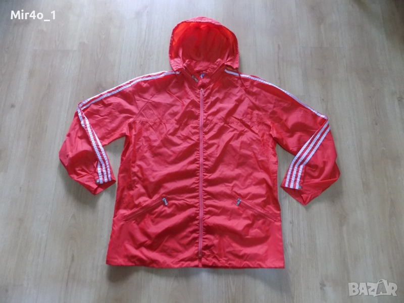 горнище adidas vintage retro адидас ветровка суитчър худи блуза фанела яке мъжко спорт оригинал XXL, снимка 1