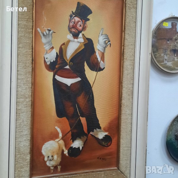 Палячо,масло,дървена рамка,Испания, снимка 1