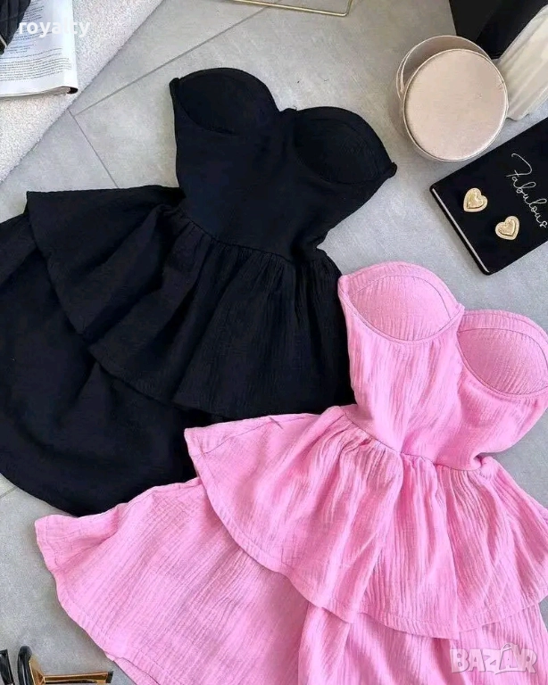 Дамска Рокля Два Цвята , снимка 1