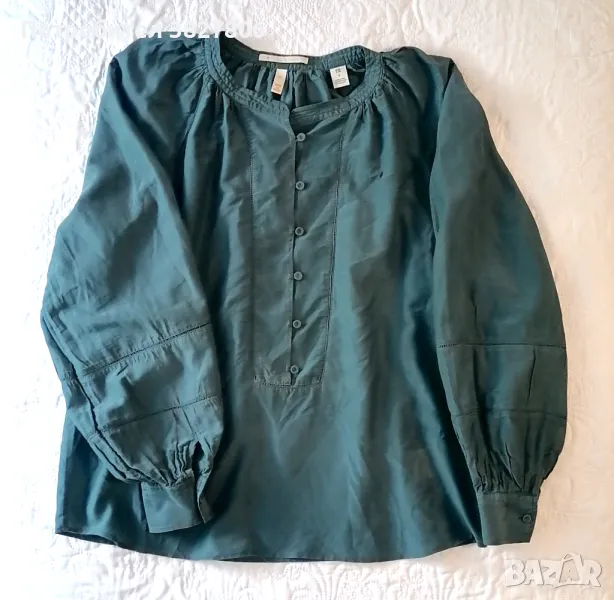 Ежедневна блуза петролено зелена, снимка 1