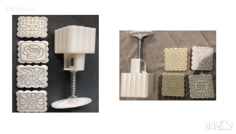 Квадратна преса за сладки с пълнеж - 2 модела - 4 приставки, снимка 1