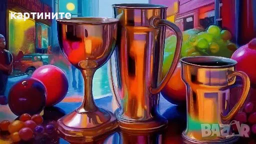 Бокали и плодове, снимка 1