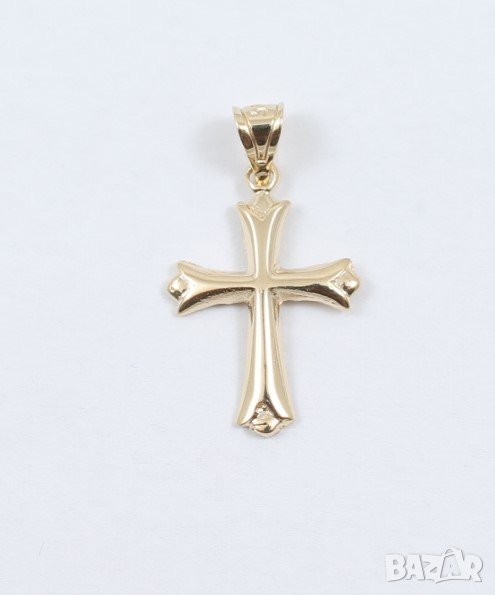 нова златна висулка кръстче 48493-4, снимка 1
