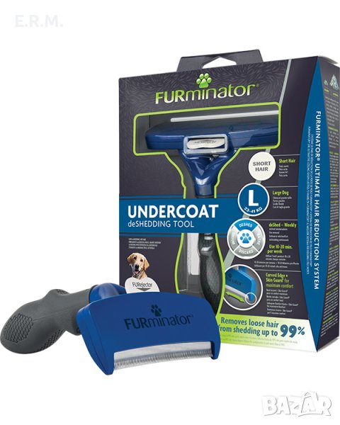 Furminator висококачествен гребен за куче L При линеене на козината Дълга козина L, снимка 1
