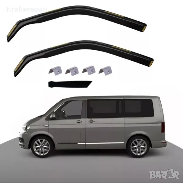 Комплект от 2 броя ветробрани за VW TRANSPORTER T5 T6 2003 2019, снимка 1