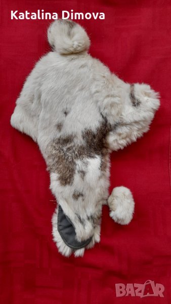 Продавам детска кожена шапка от заек, 2-6г., снимка 1