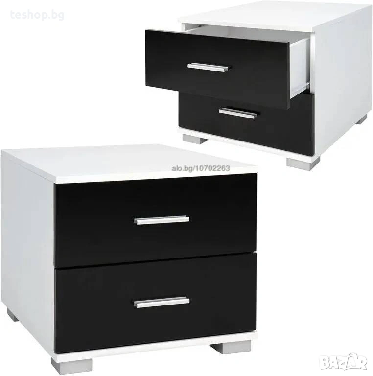Нощно шкафче MIADOMODO 40x40x35 см 2 бр к-т преоценени, снимка 1