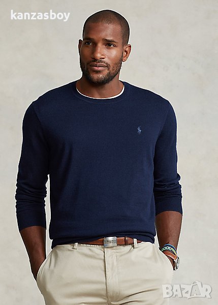 polo ralph lauren slim fit washable merino wool - страхотен мъжки пуловер МЕРИНО ВЪЛНА , снимка 1