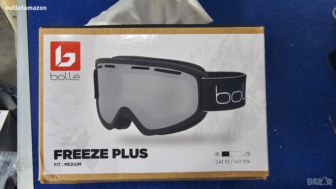 Унисекс ски очила, Bolle FREEZE PLUS, 22055 Матово черно, Средни, снимка 1