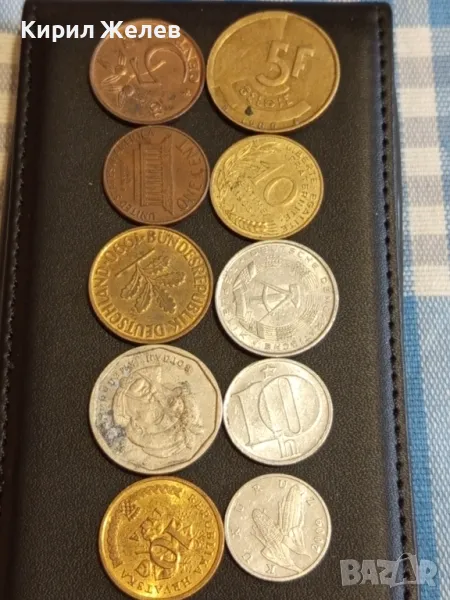 Лот монети от цял свят 10 броя ГДР, ХЪРВАТИЯ, БЕЛГИЯ за КОЛЕКЦИЯ 38015, снимка 1