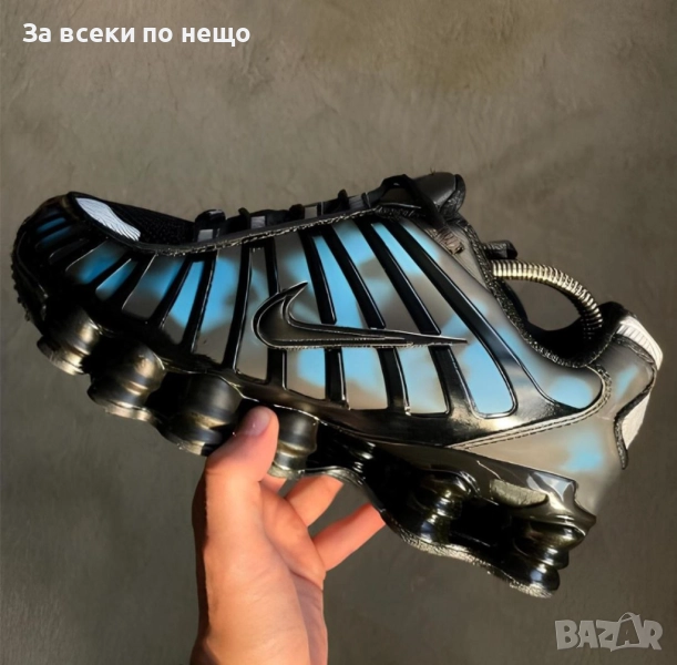 Nike Shox TL Black & Blue Thermoreactive Мъжки Маратонки С Кутия👟Мъжки Спортни Обувки Код S20, снимка 1