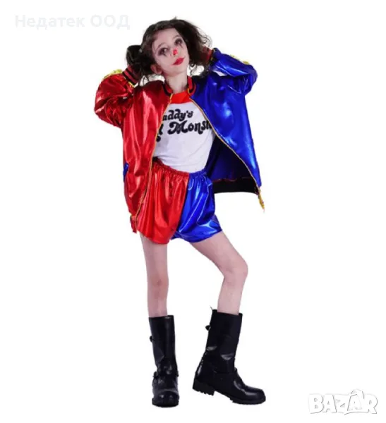 Детски костюм, Хелоуин, Харли Куин, 12-14, снимка 1