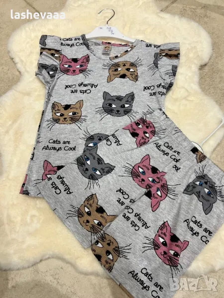 Пижами за момичета котета, снимка 1