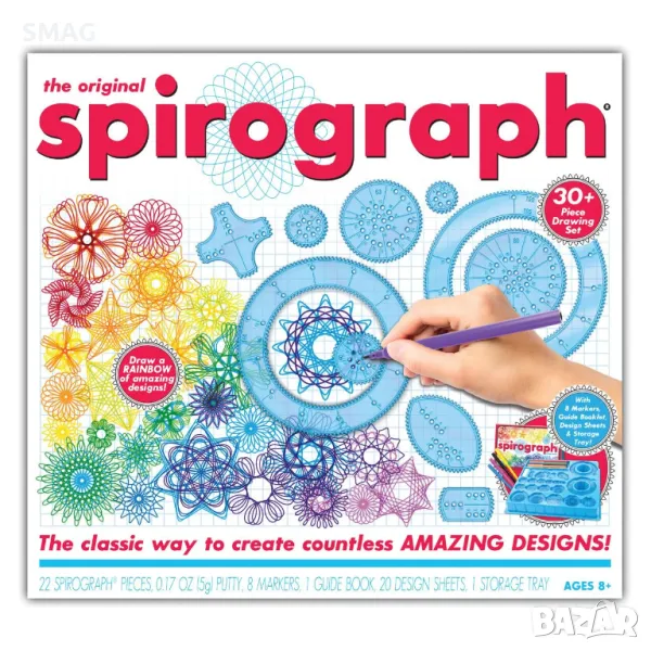 Основен дизайнерски комплект Spirograph S_1214770, снимка 1