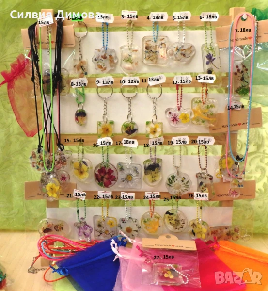Ръчно изработени колиета, ключодържатели, висулки за подарък, снимка 1