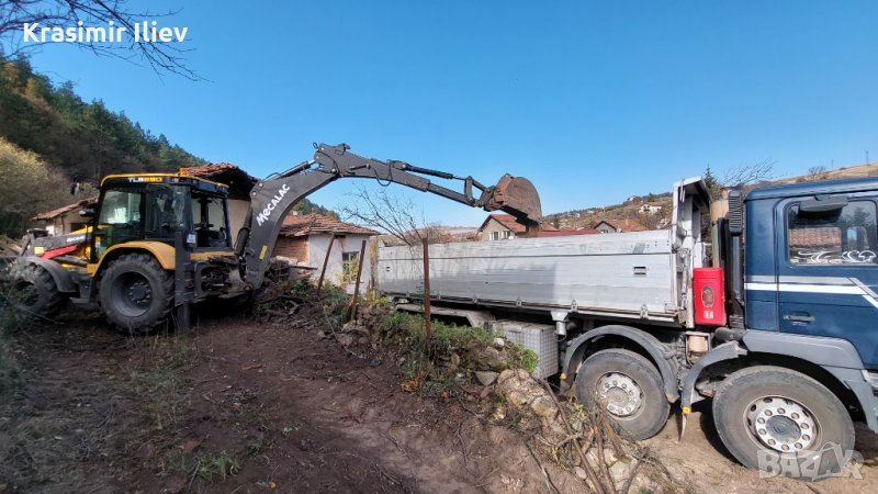Услуги с комбиниран багер,свредел,Фугорес, кофи с размер-30,40,60,80,1.60см,рипер,чук и самосвал., снимка 1