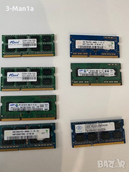 Рам памет за лаптоп ddr3 / ddr2 4gb ,2gb , 1gb & 512mb, снимка 1