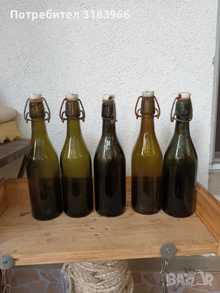 стари бутилки  лот № 1 кафяви, снимка 1