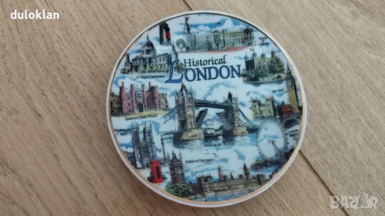 Красива декоративна чиния от Лондон Англия, снимка 1