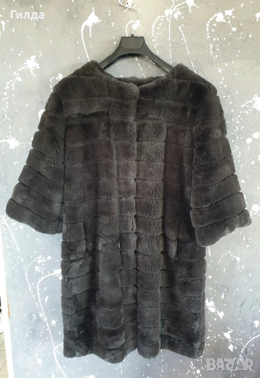 манто естествен косъм лисица Дания М, снимка 1