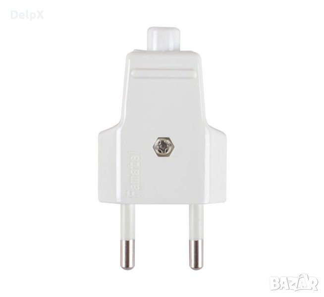 Български щепсел за контакт, плосък, PVC, 220VAC, 10A, снимка 1