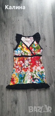 Оригинална луксозна рокля BCBGMaxAzria XS - 60% коприна 20% вълна 20% кашмир
