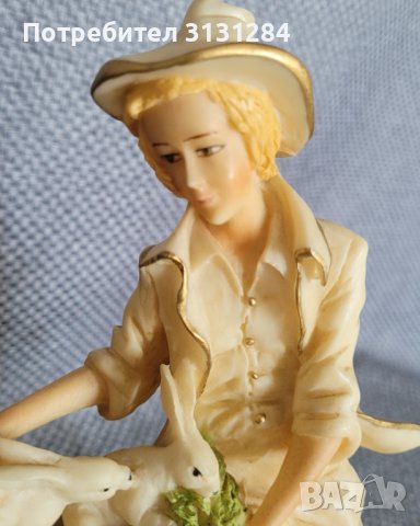 Антикварна Колекционерска Статуетка А.Belcari Каподемонте Италия, снимка 8 - Колекции - 42561571