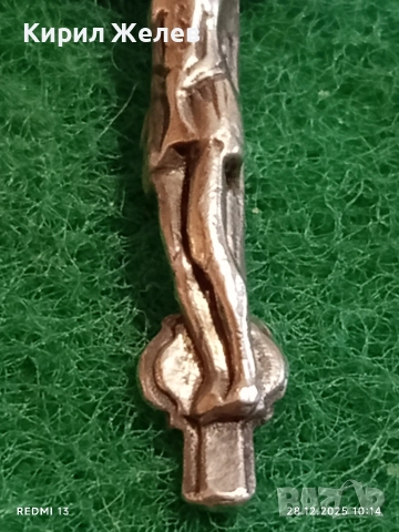 Сребърен кръст Исус от Назарет , Царят на Юдеите майсторска изработка 22144, снимка 4 - Колиета, медальони, синджири - 52917598