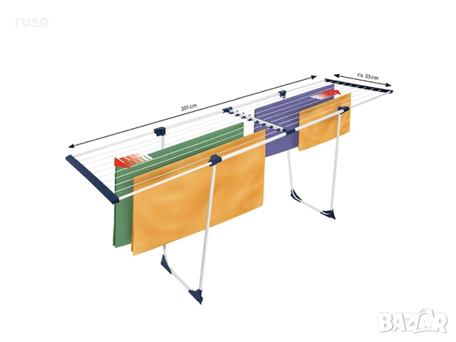 НОВ! Разтегателен сушилник Casa Si Easy Flex 10-20 м, снимка 6 - Сушилници - 50594282