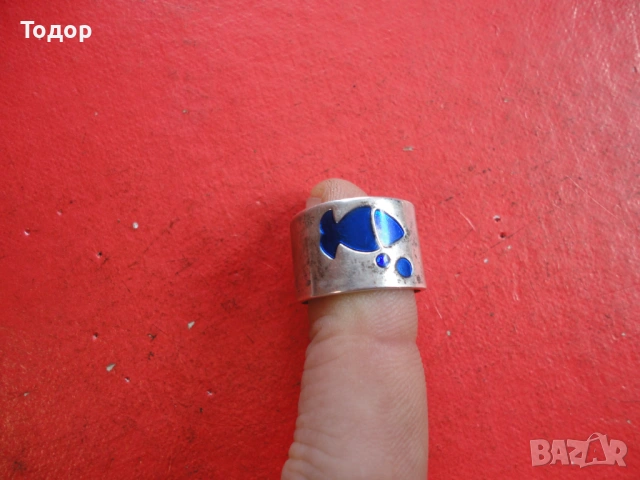 Страхотен пръстен с емайл Regalo Deyer, снимка 5 - Пръстени - 53302499