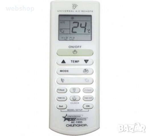 Универсално Дистанционно управление за климатик AC-199S, снимка 1