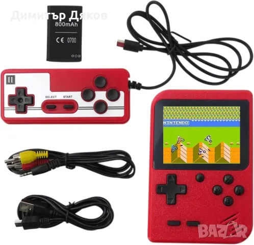 Конзола за видеоигри Game Boy ретро игра мини ръчен плейър 8-битов класически контролер за игри деца, снимка 8 - Други игри и конзоли - 48256953