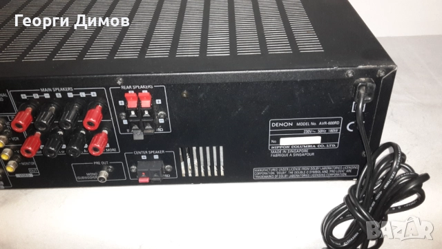 Ресийвър DENON  AVR-600RD, снимка 11 - Ресийвъри, усилватели, смесителни пултове - 52520164