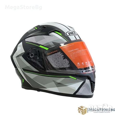 Каска за мотор 108 - размер S - Matt Black/Green, снимка 5 - Аксесоари и консумативи - 50576724