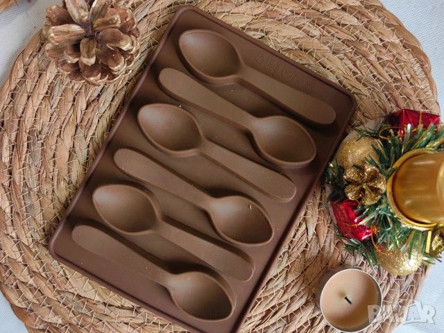 Силиконов молд лъжички-6 броя, снимка 2 - Форми - 53052805